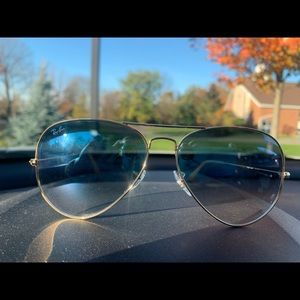 Ray ban ombré blue aviators